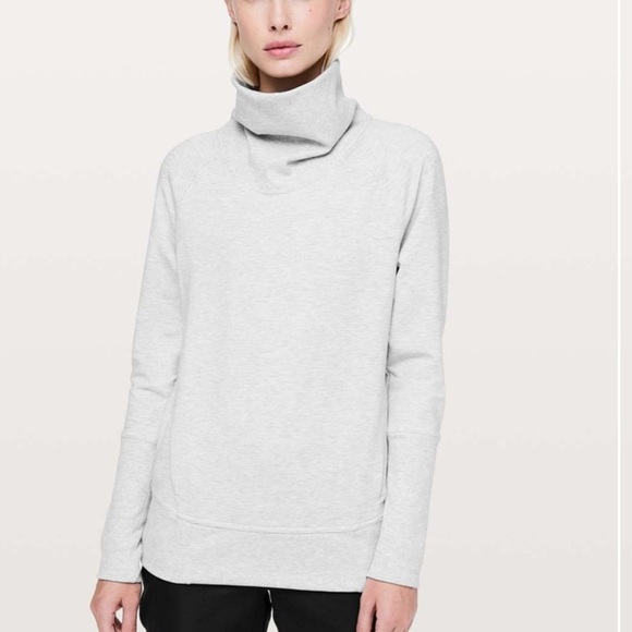 Lululemon High‎ Lines Pullover Heathered Core Ultra Light Grey - Picture 1 of 8